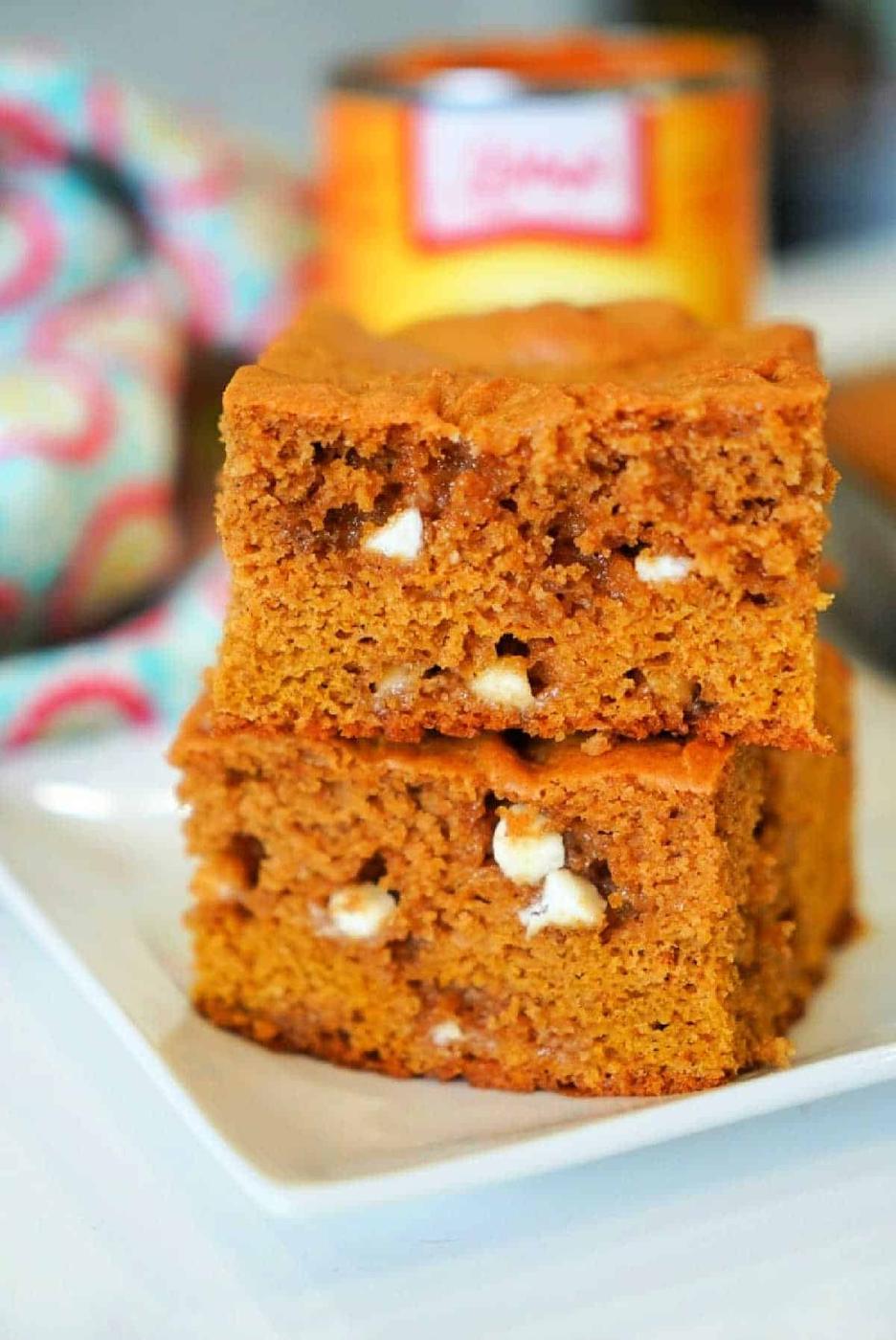 Easy Pumpkin Blondies