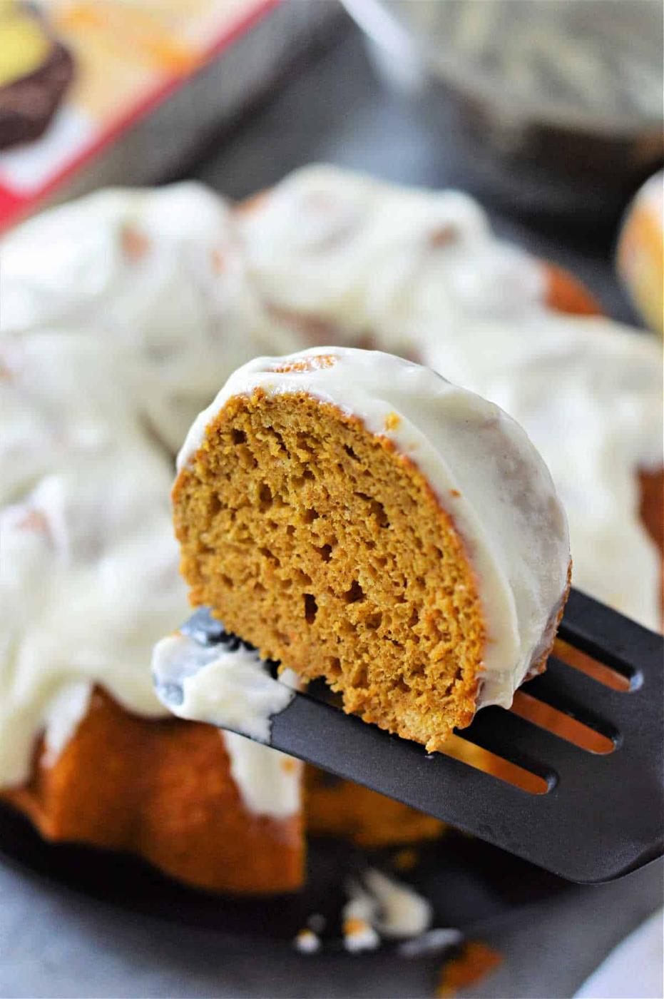 Pumpkin Bundt Cake with Cake Mix