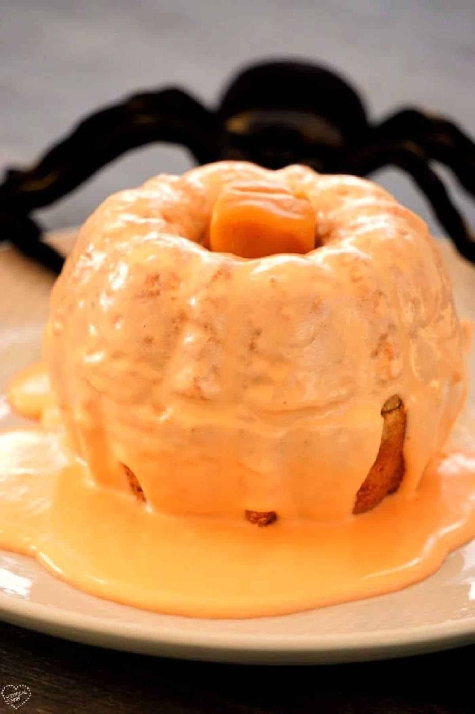 Cake Mix Pumpkin Mini Bundt Cakes