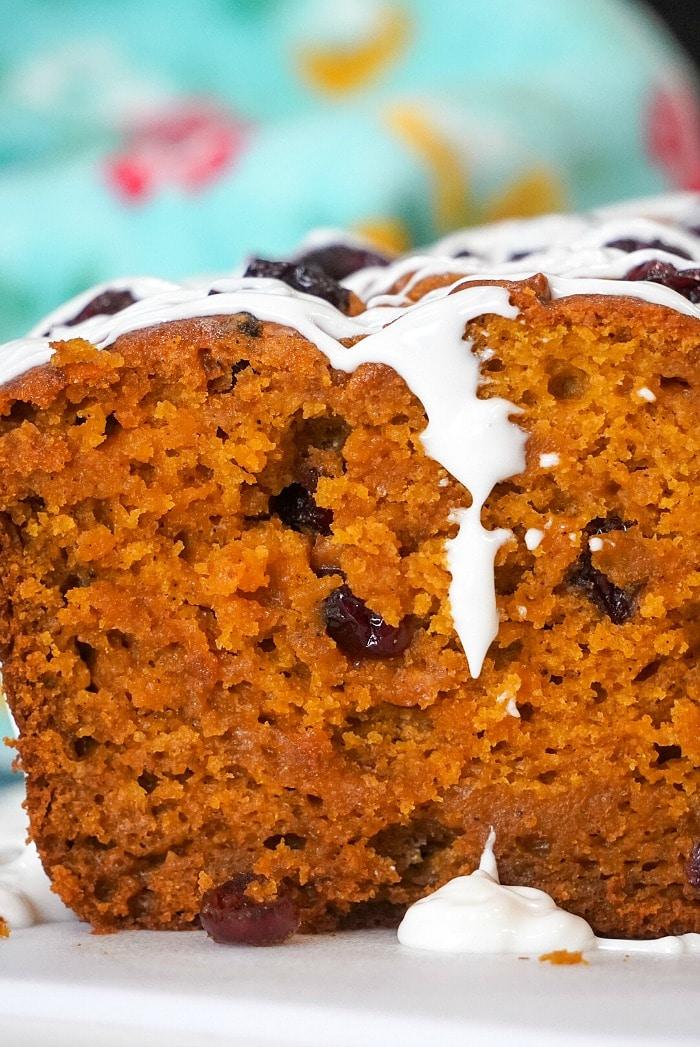 pumpkin cranberry bread