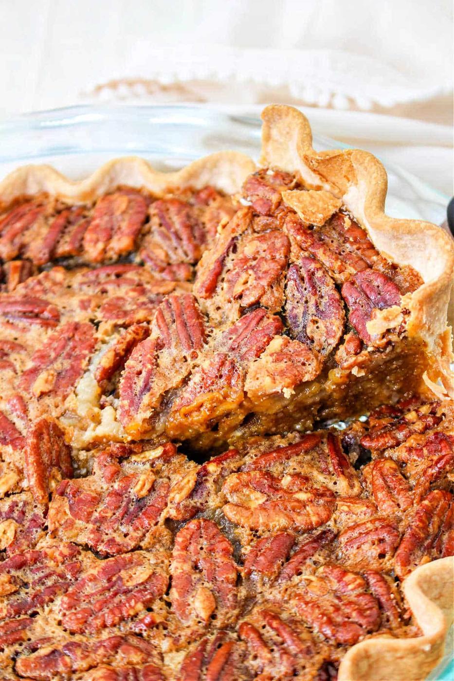 Pumpkin Pie with Pecan Topping