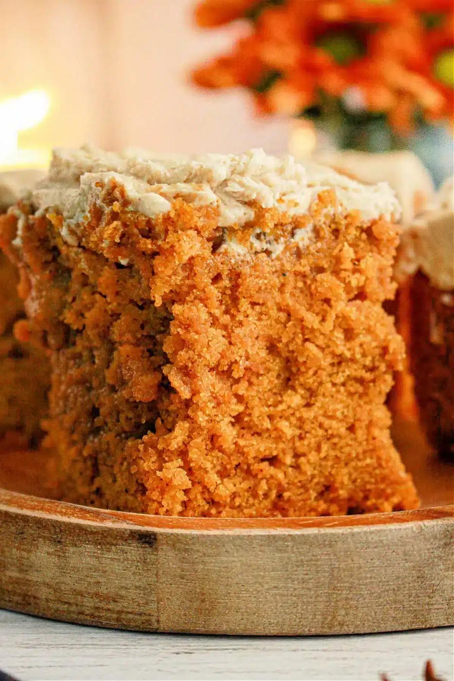 Pumpkin Poke Cake