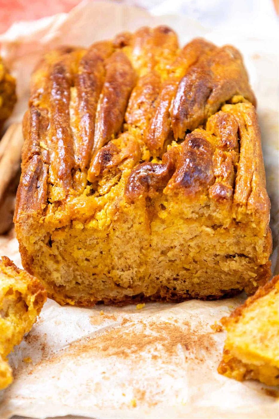 One Bowl Pumpkin Yeast Bread Braided