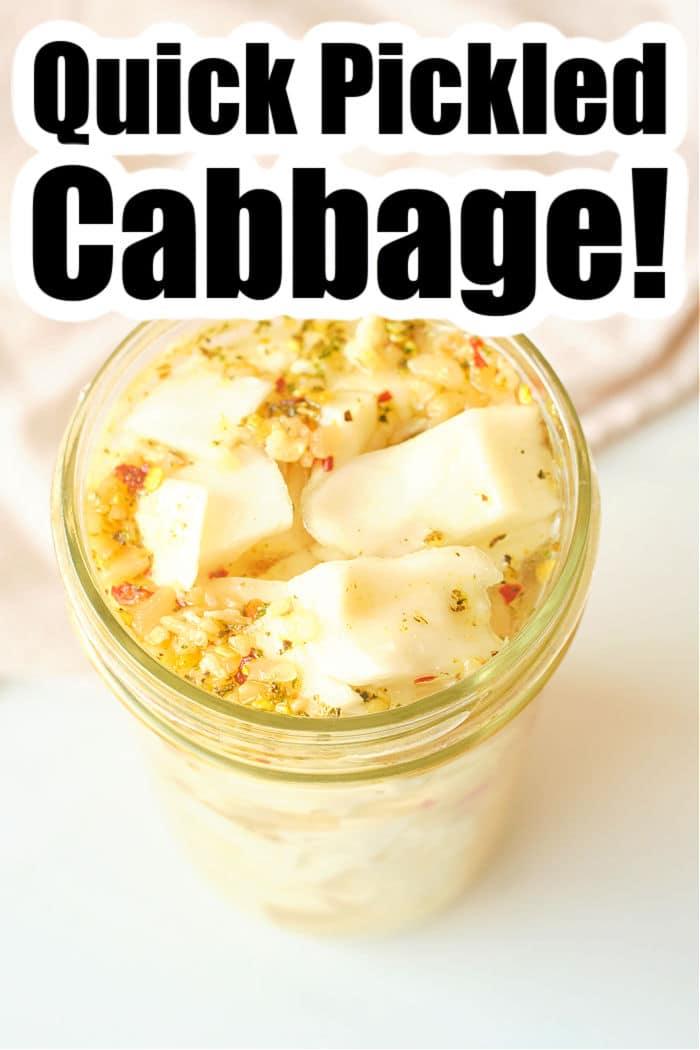 Quick Pickled Cabbage