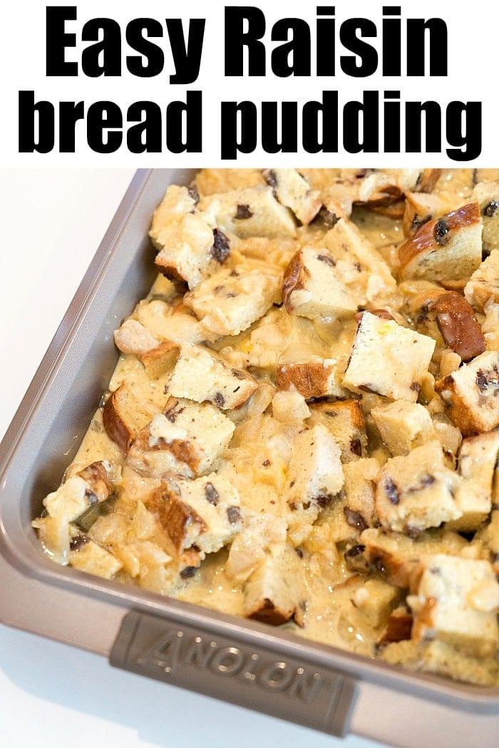 cinnamon raisin bread pudding