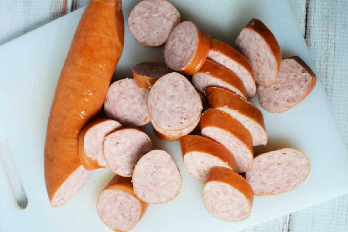 sliced kielbasa
