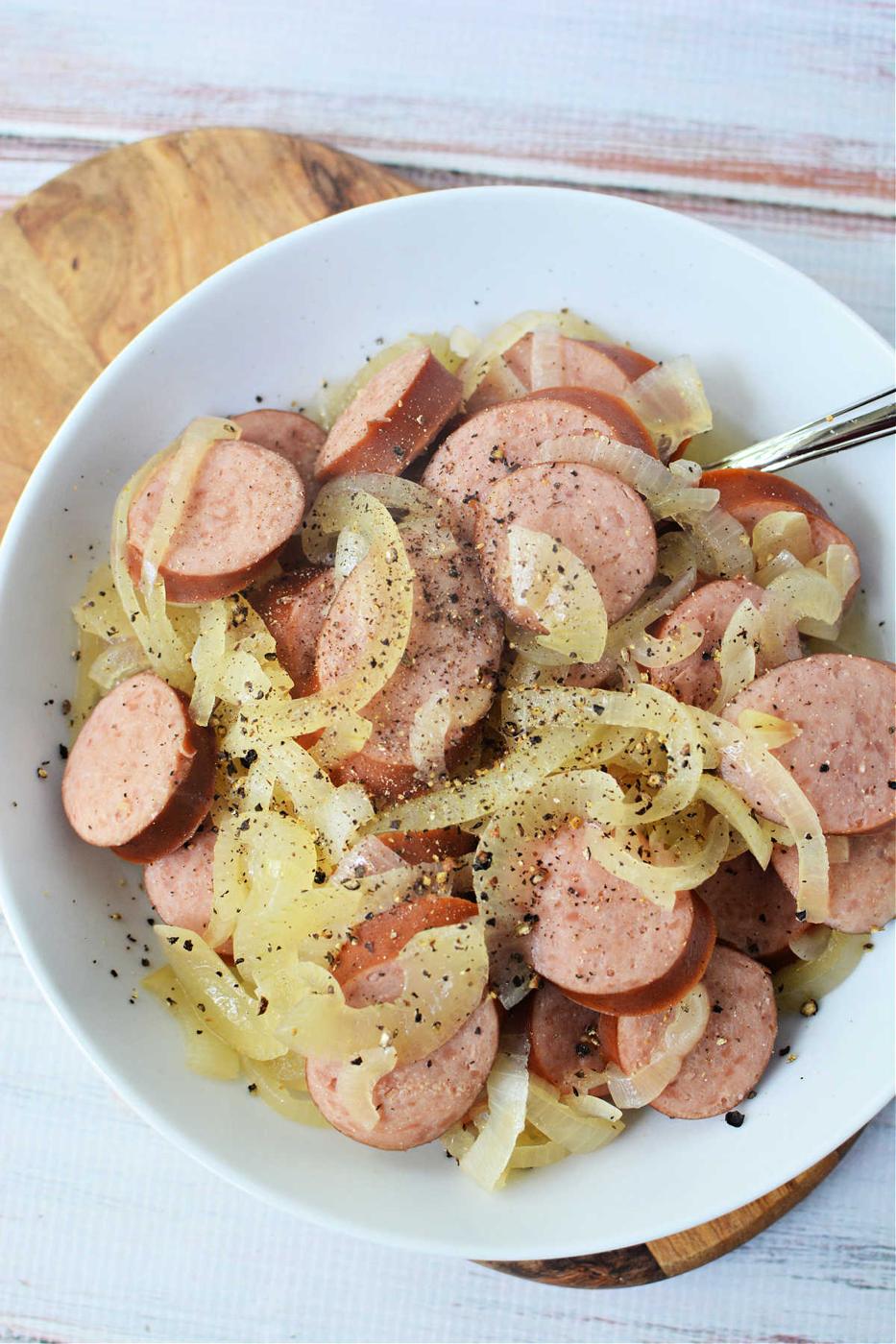 kielbasa and onions recipe