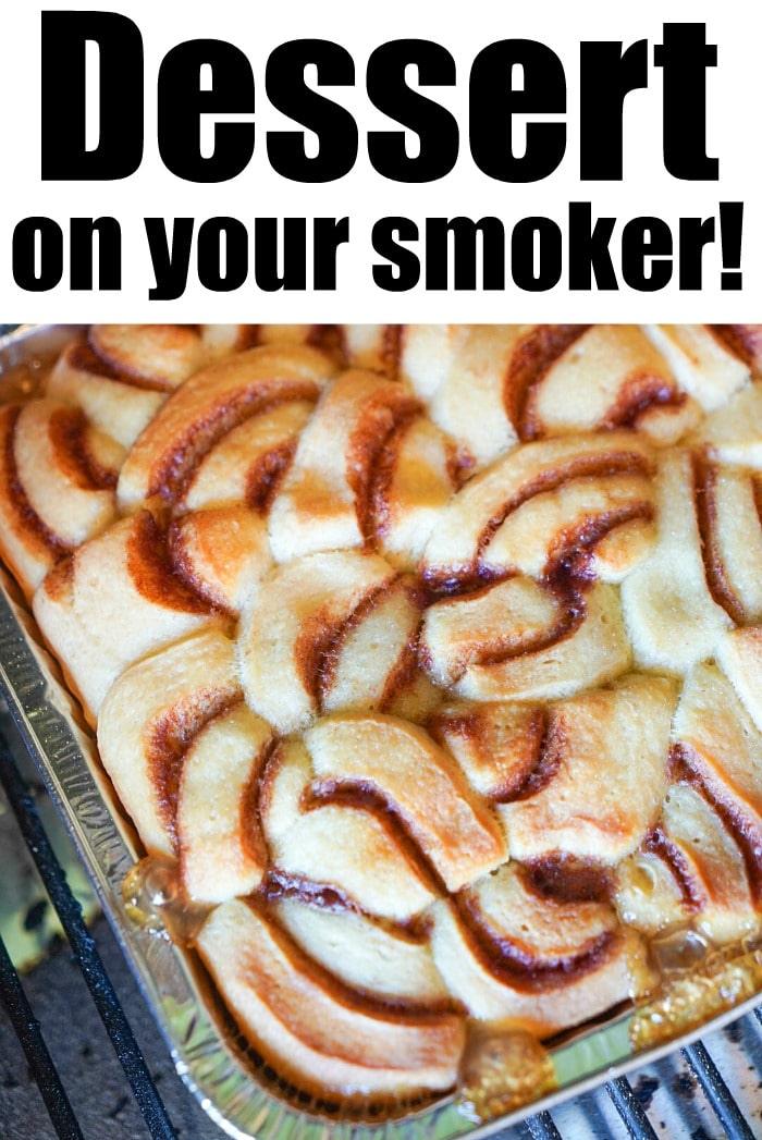 smoked cinnamon rolls