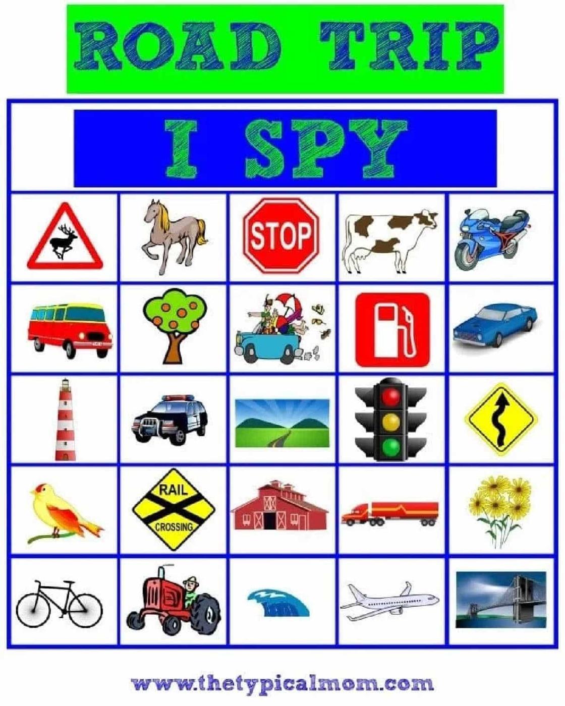 Road Trip Scavenger Hunt