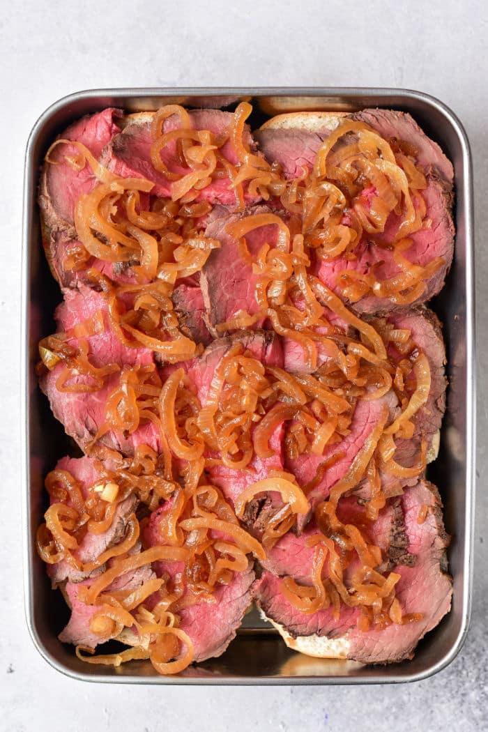 Open Faced Roast Beef Sandwich