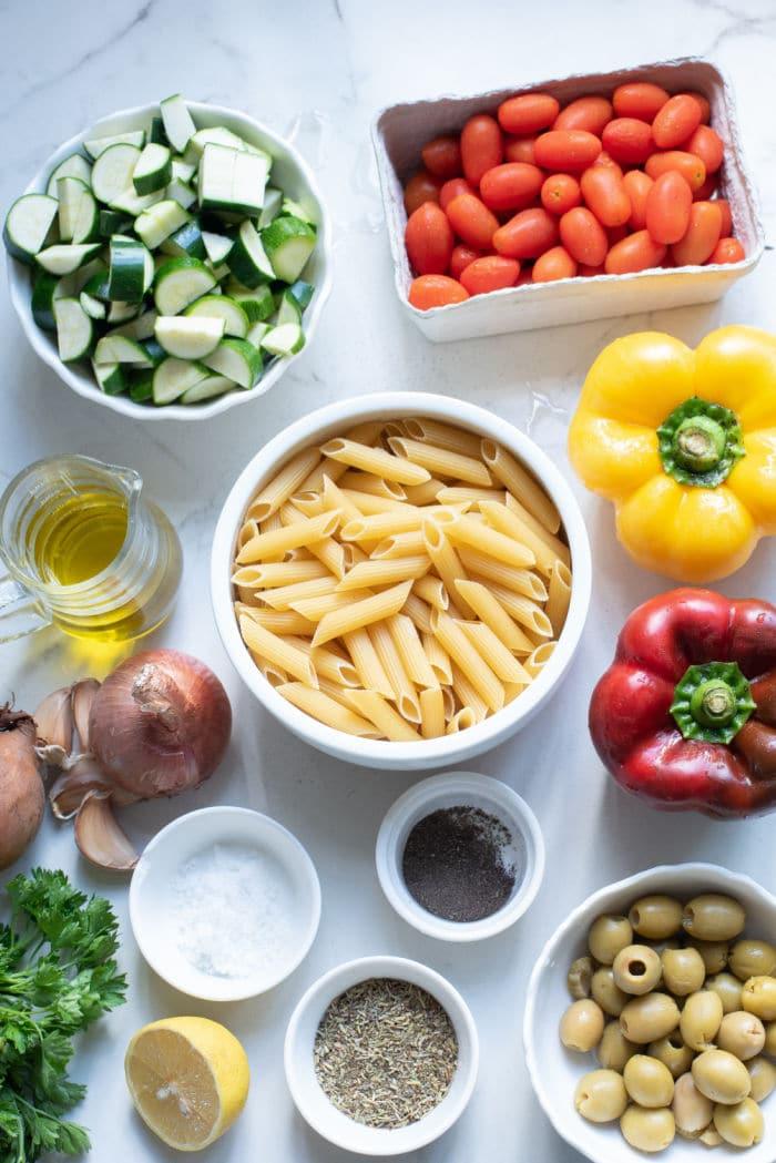 mediterranean Vegetable Pasta Salad