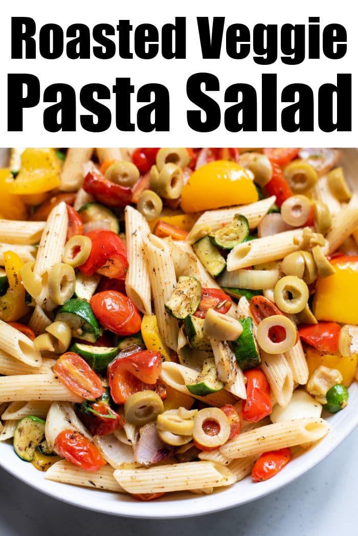 pasta salad with roasted vegetables