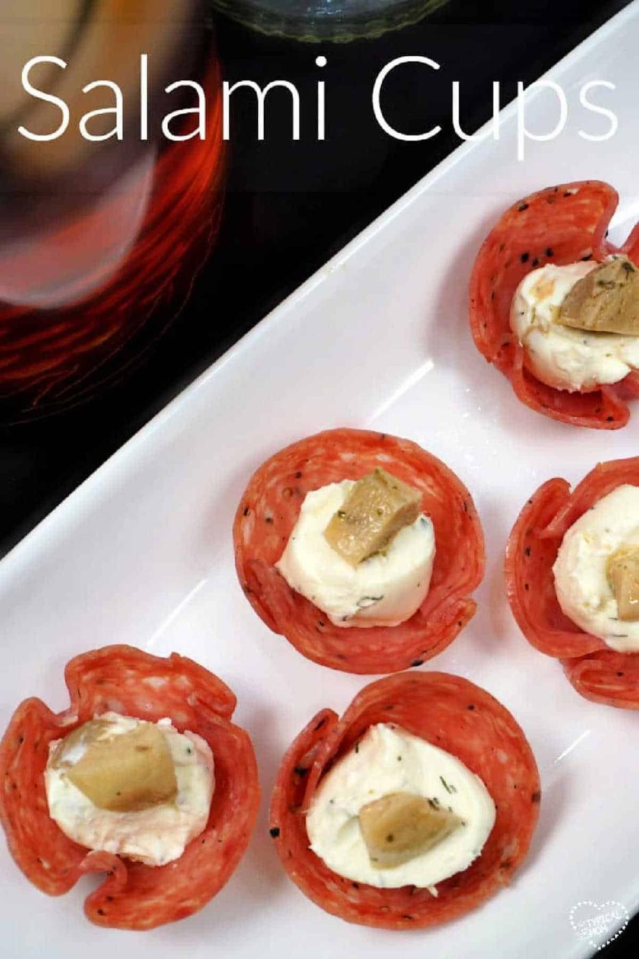 EASY-salami-appetizer-with-cream-cheese-and-artichoke.-The-most-amazing-salami-cups-youll-ever-serve