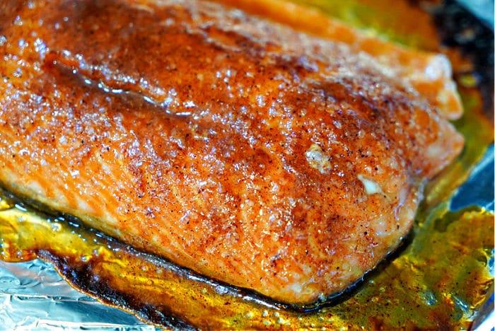 baked salmon with dry rub