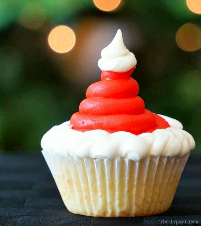 How to Make Santa Hat Cupcakes