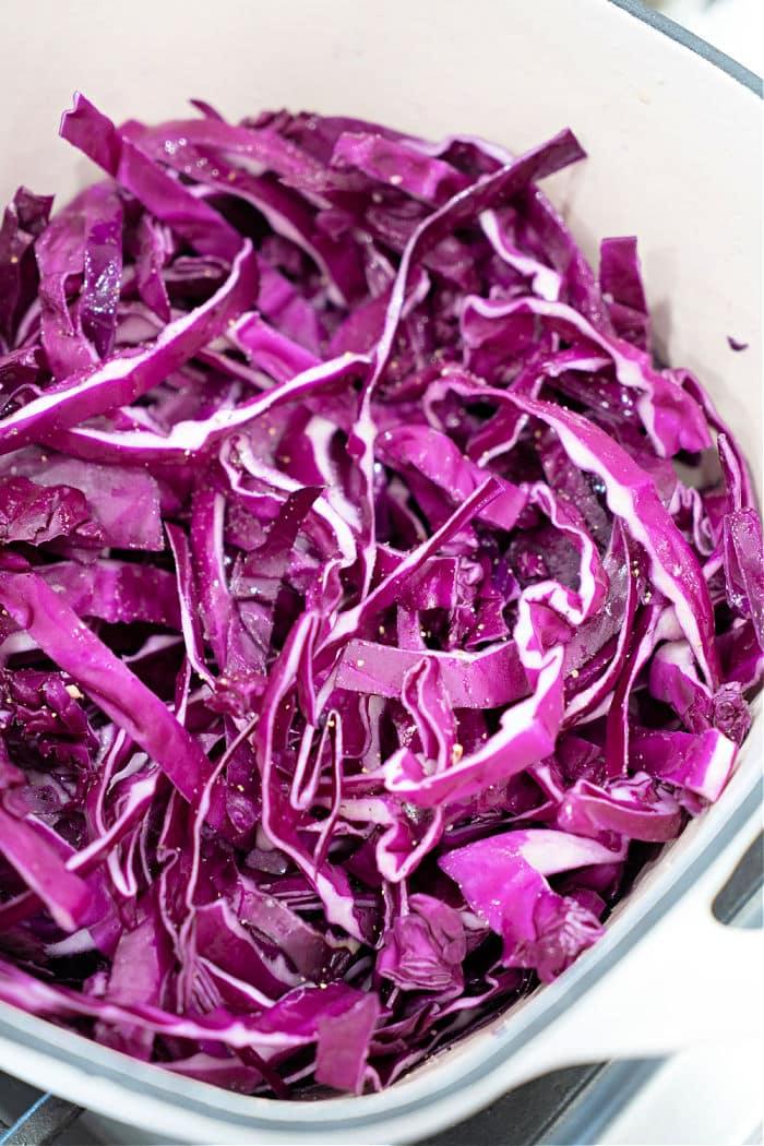 Sauteed Purple Cabbage