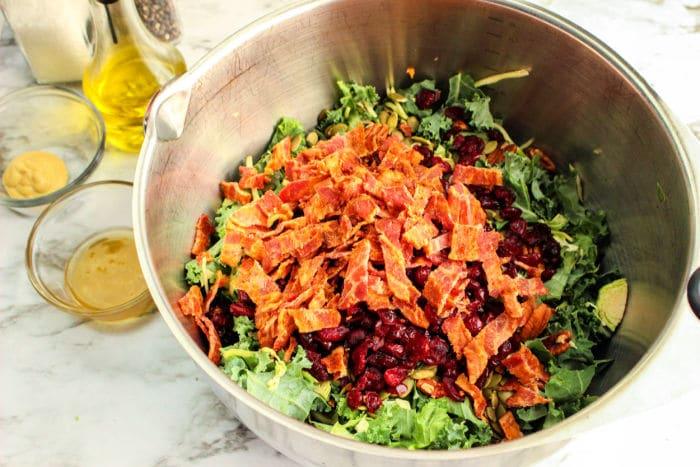 Kale Brussel Sprout salad