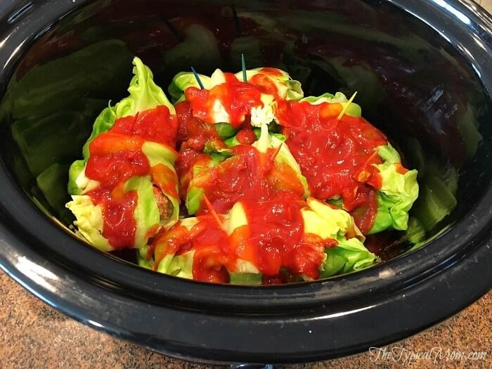 Slow Cooker Stuffed Cabbage