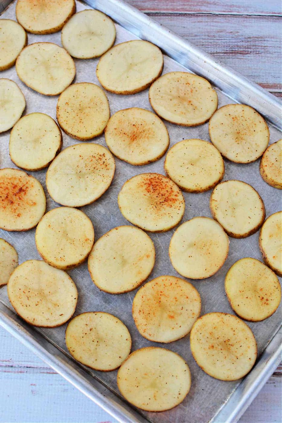 Potato Slices in Oven