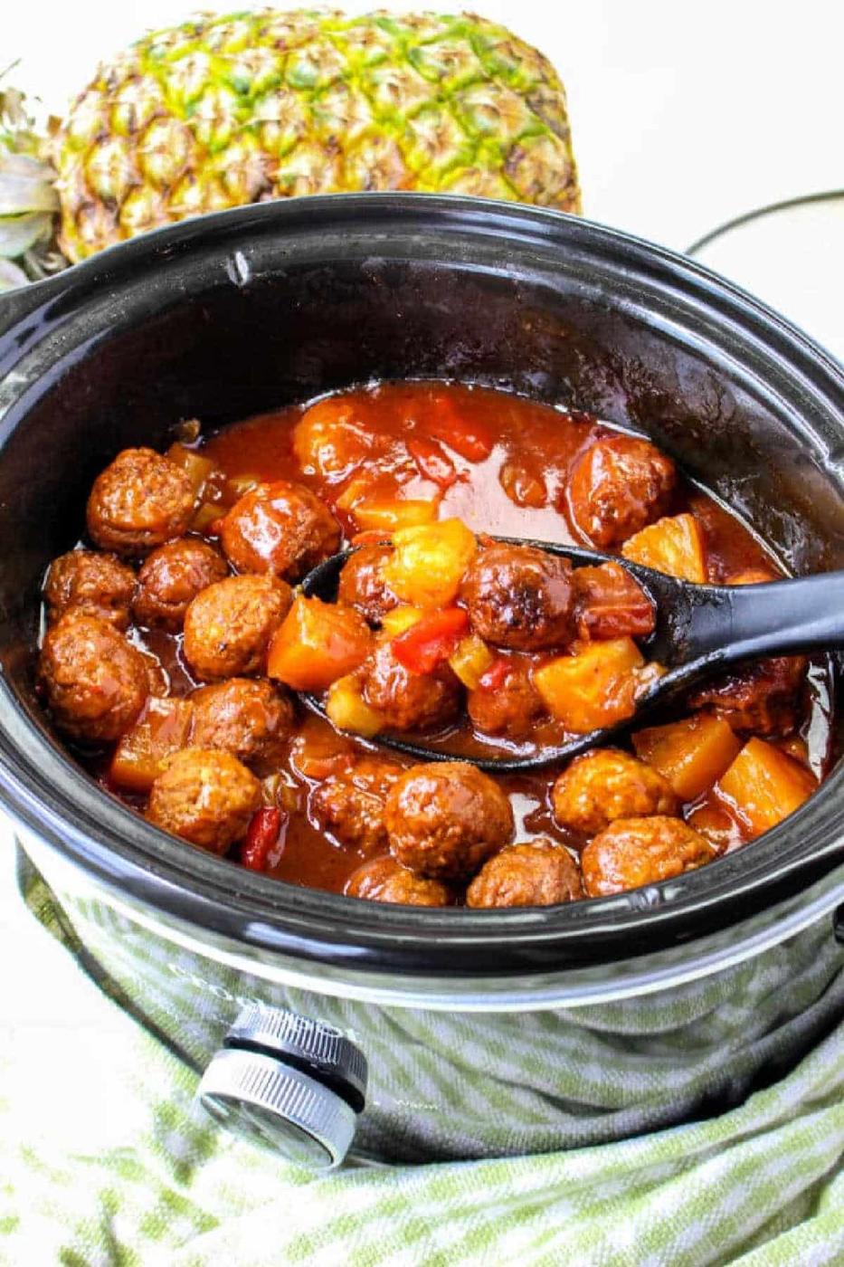 Slow Cooker BBQ Meatballs