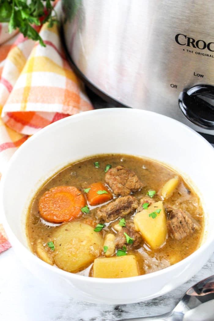 Slow Cooker Beef Stew with Onion Soup Mix