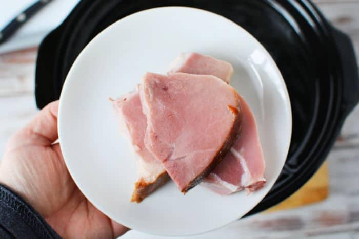 slow cooker ham and black beans