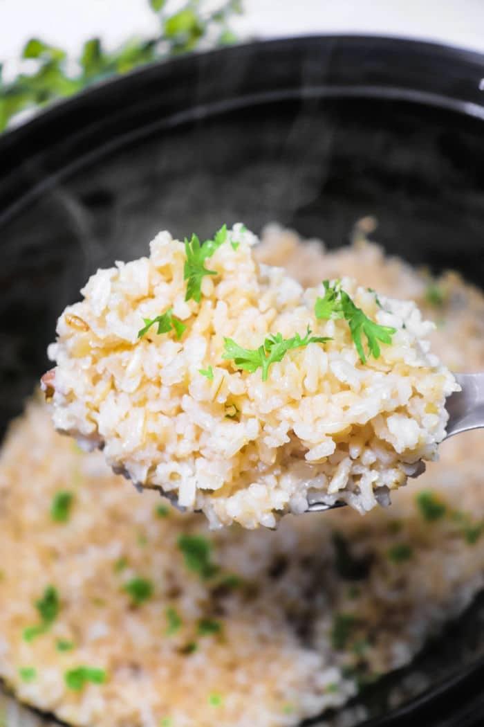 Slow Cooker Brown Rice