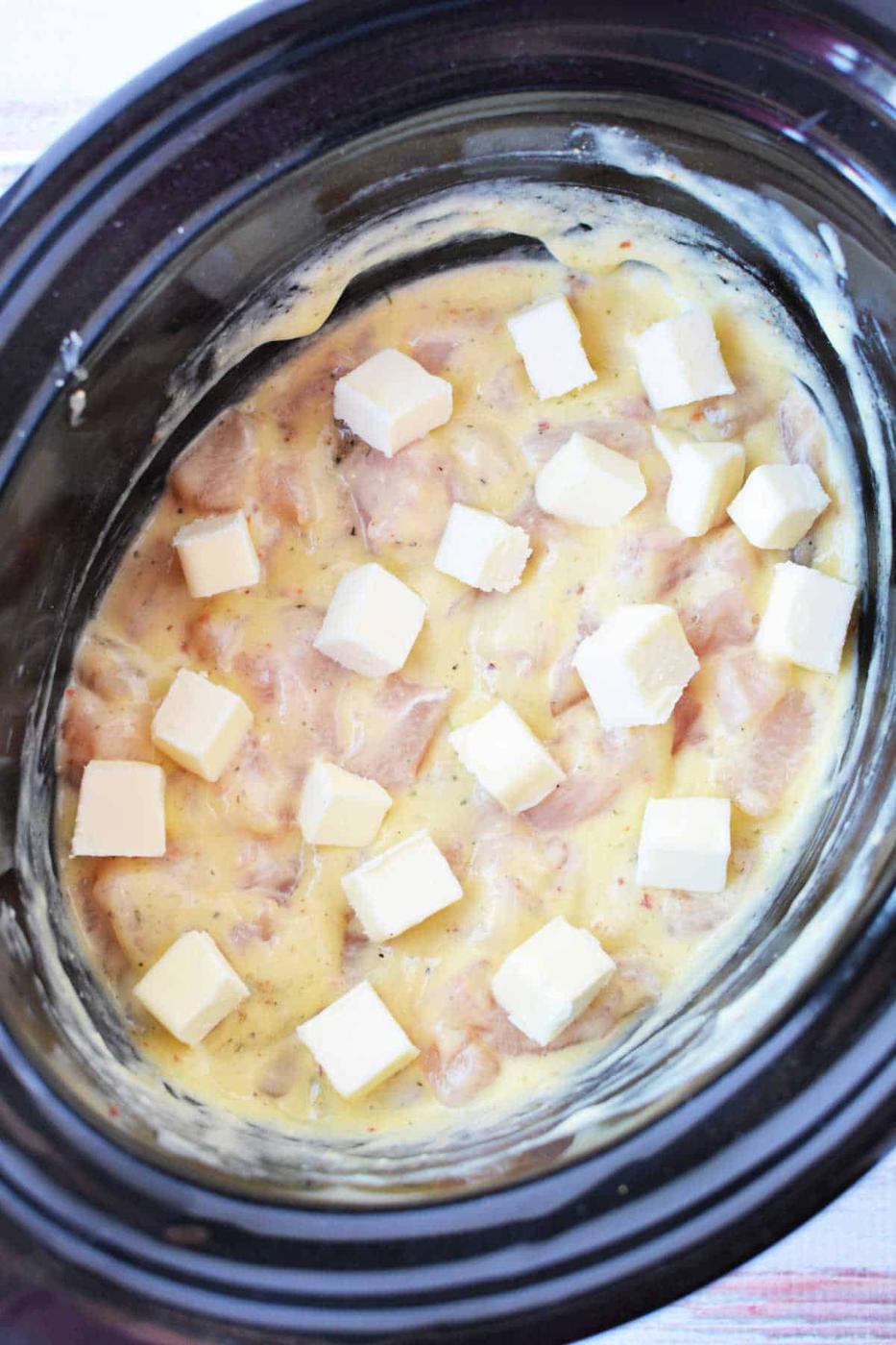 Slow Cooker Chicken Stroganoff with Cream Cheese