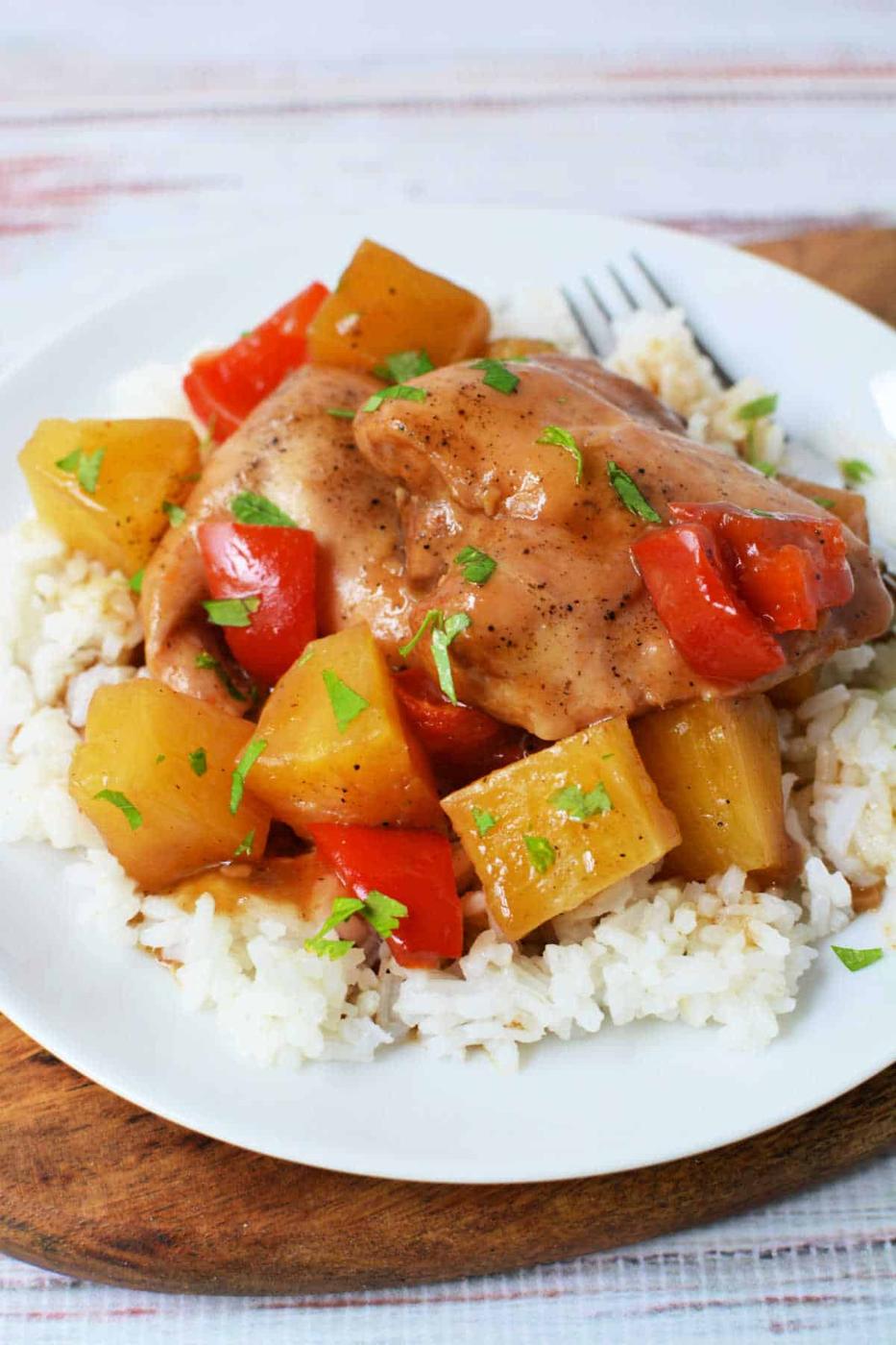 Slow Cooker Chicken with Pineapple Juice