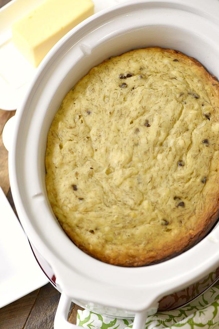 slow cooker chocolate chip banana bread