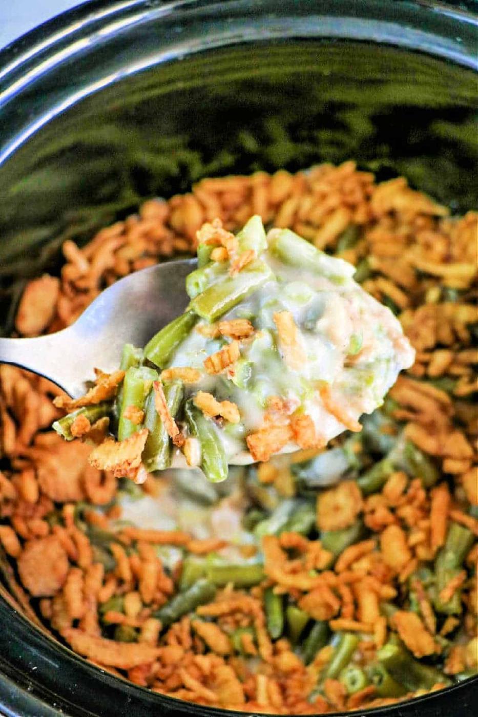 Slow Cooker Green Bean Casserole