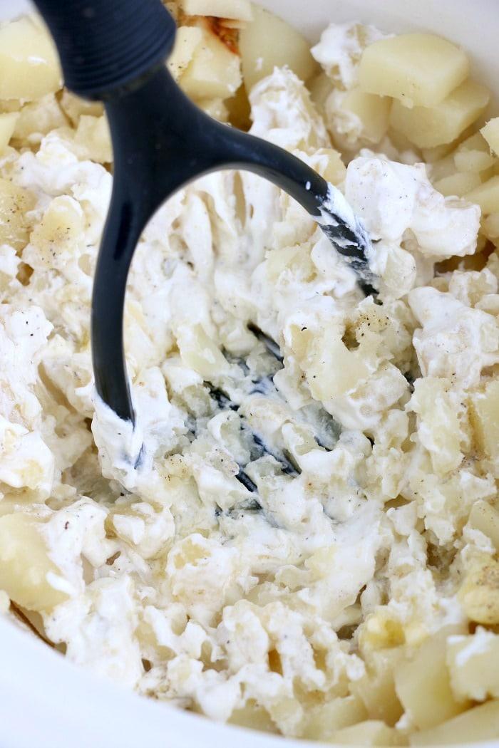 slow cooker mashed potatoes
