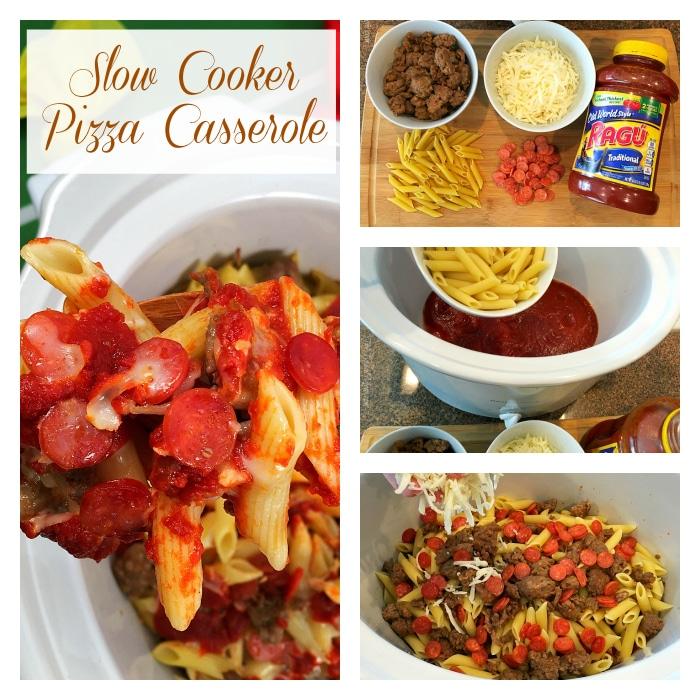 slow cooker pizza casserole