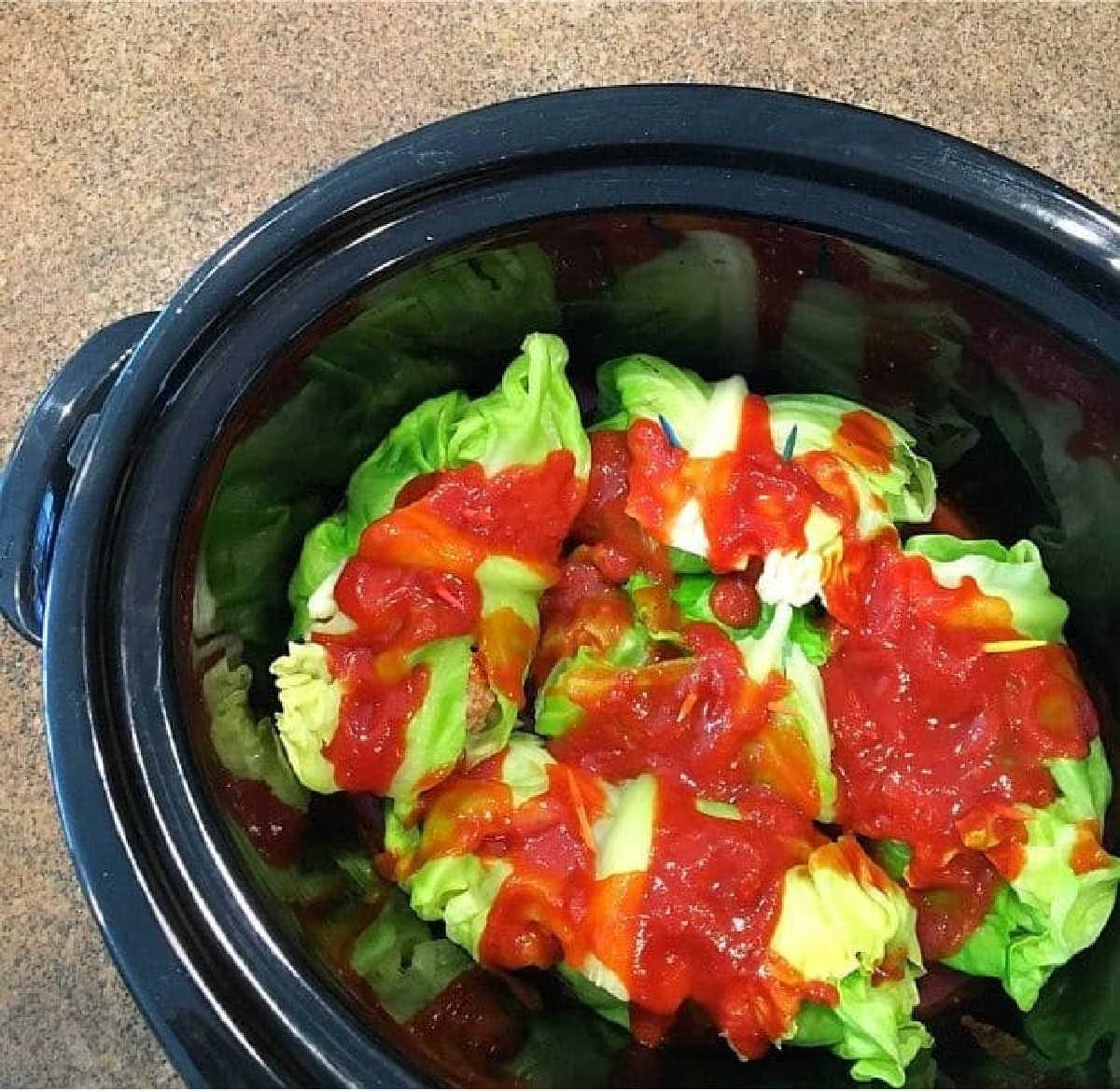 Slow Cooker Stuffed Cabbage