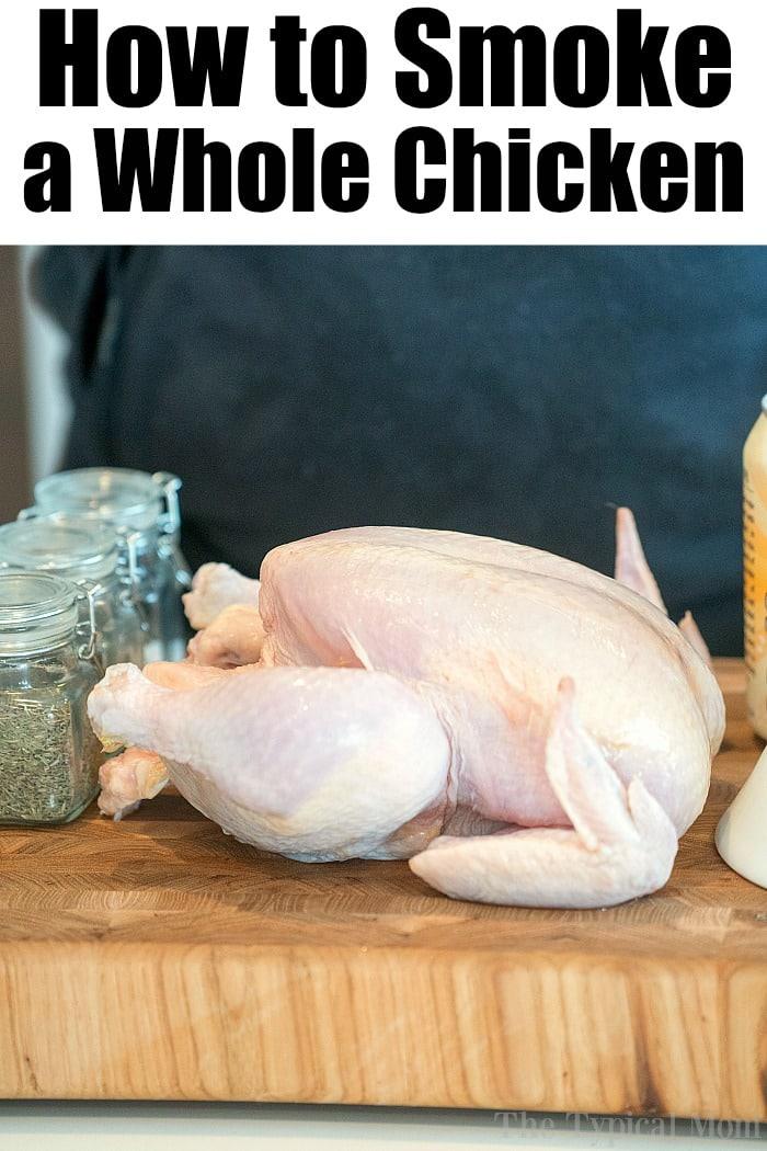 how to smoke a chicken