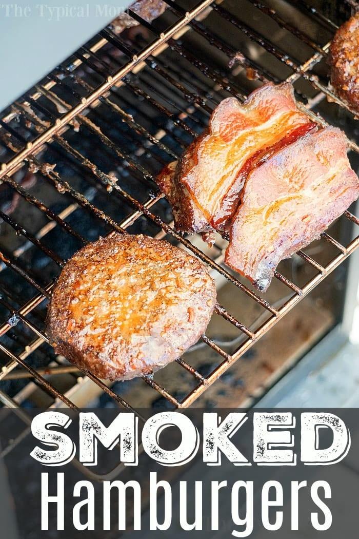 smoked hamburgers