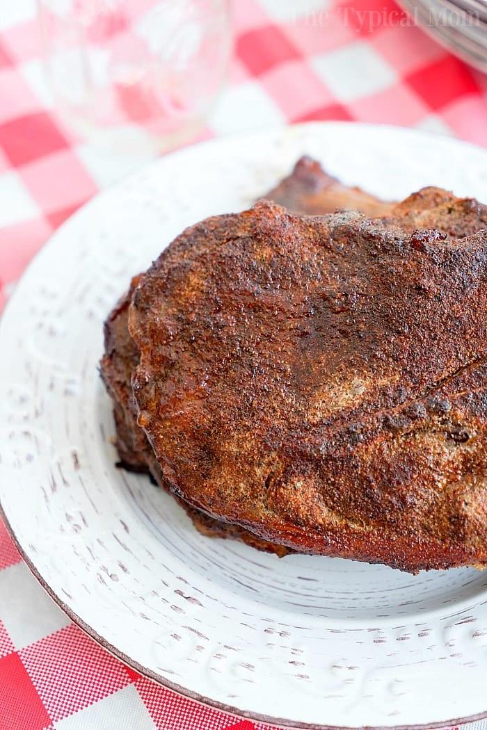 smoked pork steak