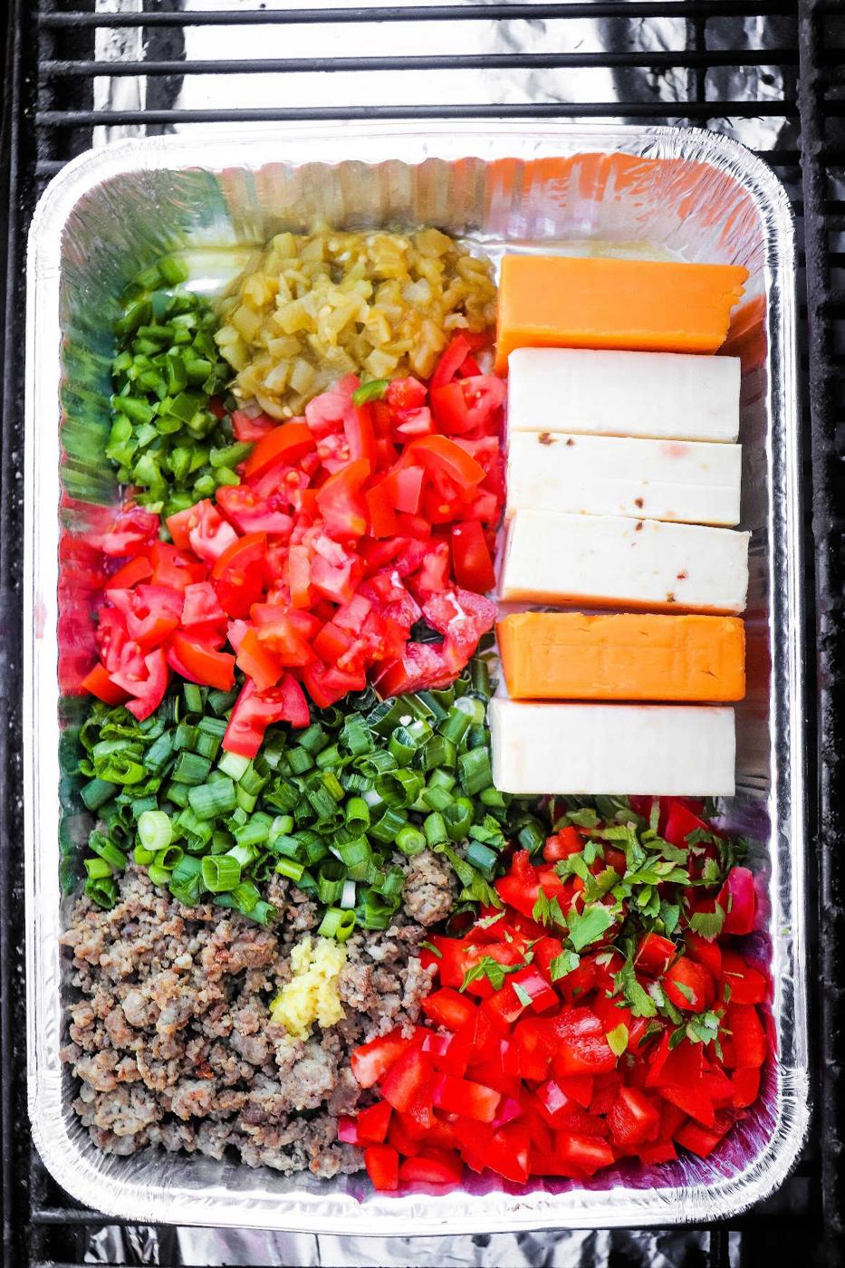 Smoked Queso Dip with Meat