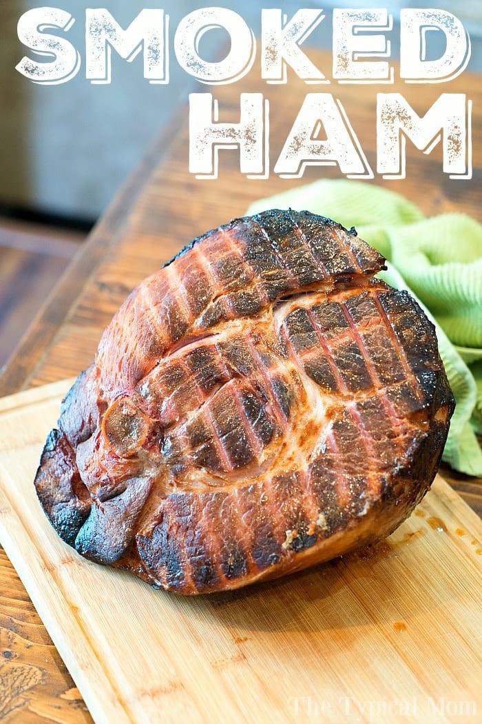 Smoking a Cooked Ham