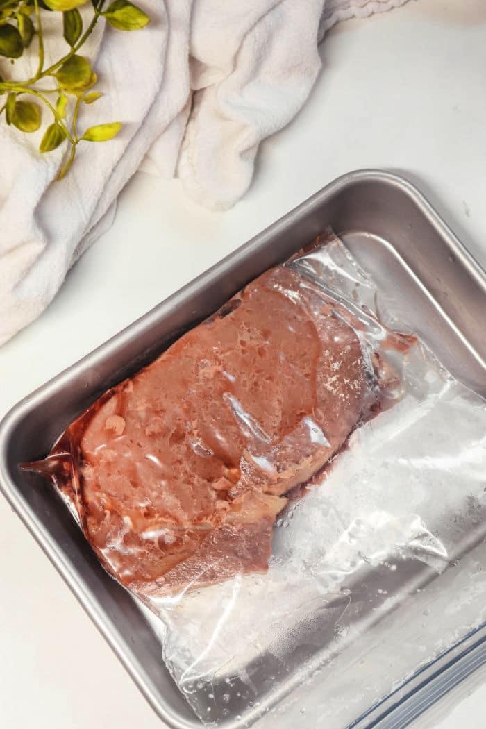how to sous vide frozen meat