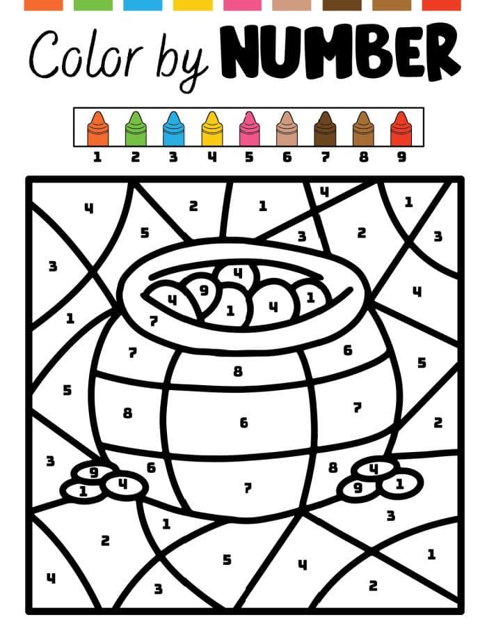 St. Patrick's Day Color by Number