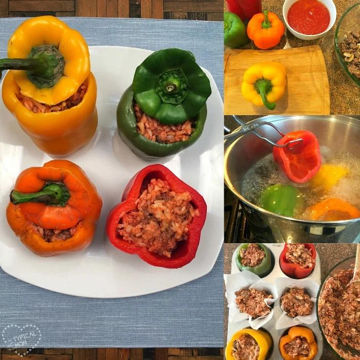 Easy stuffed green pepper recipe
