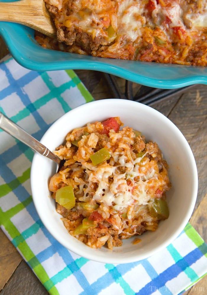 stuffed pepper casserole
