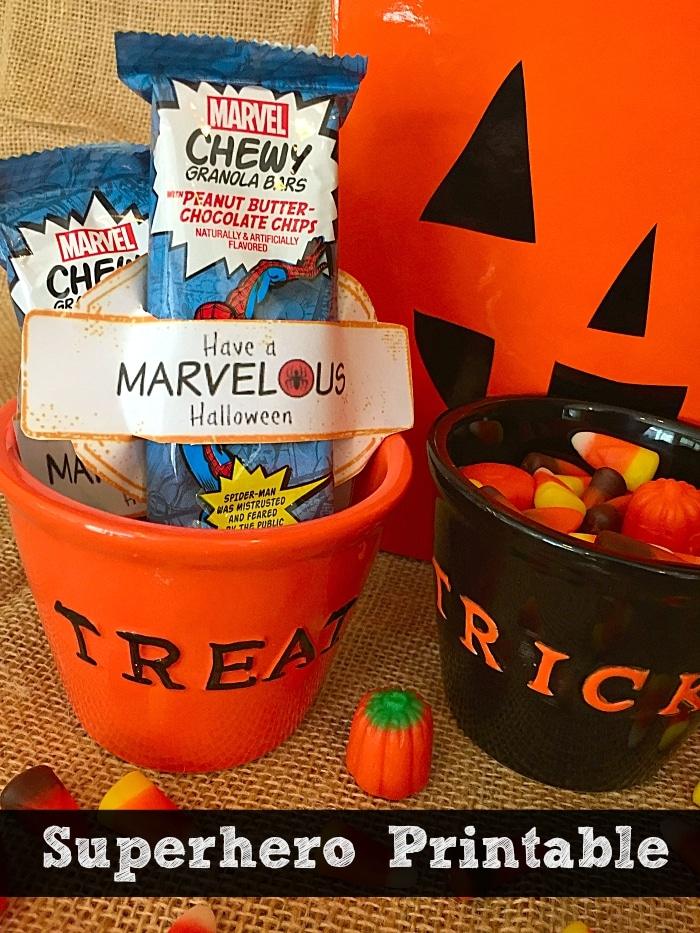 Free Printable Superhero Halloween Wrappers