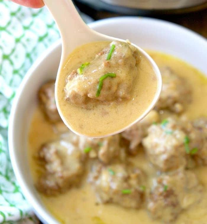 Swedish Meatball Sauce with Sour Cream and Worcestershire