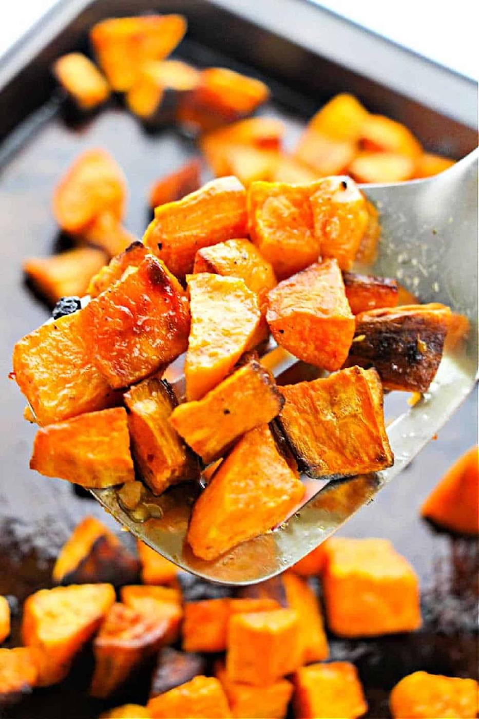 Sweet Potato Cubes Oven