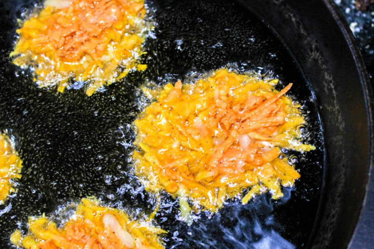 Latkes with Sweet Potatoes