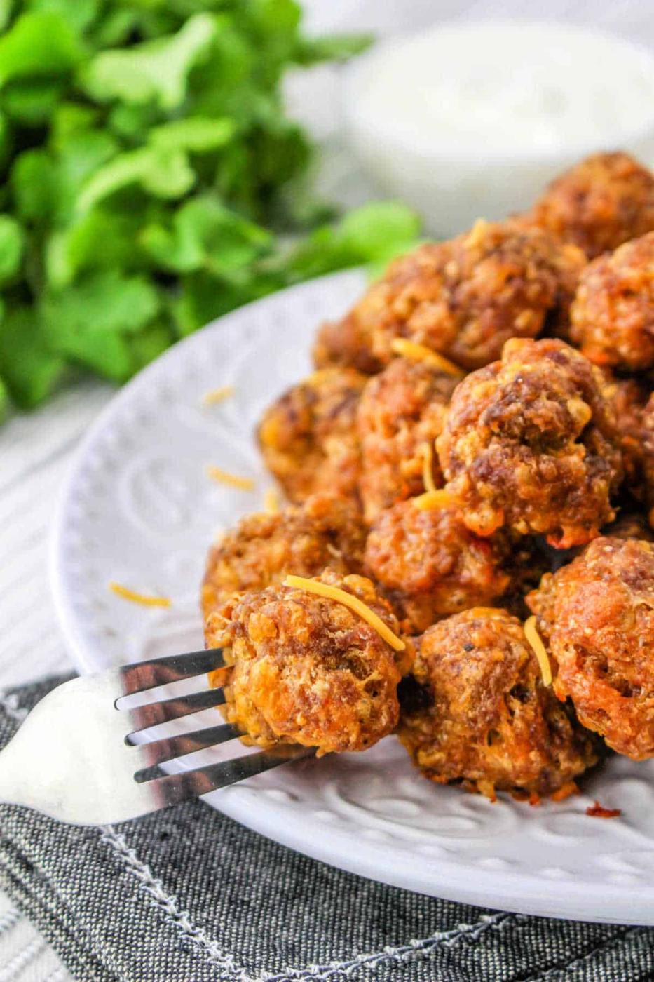 Deep Fried Taco Balls