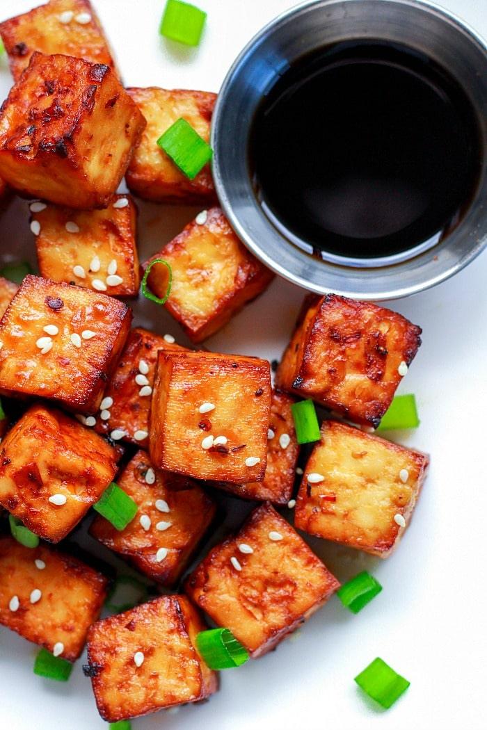 Marinated Tofu in Air Fryer