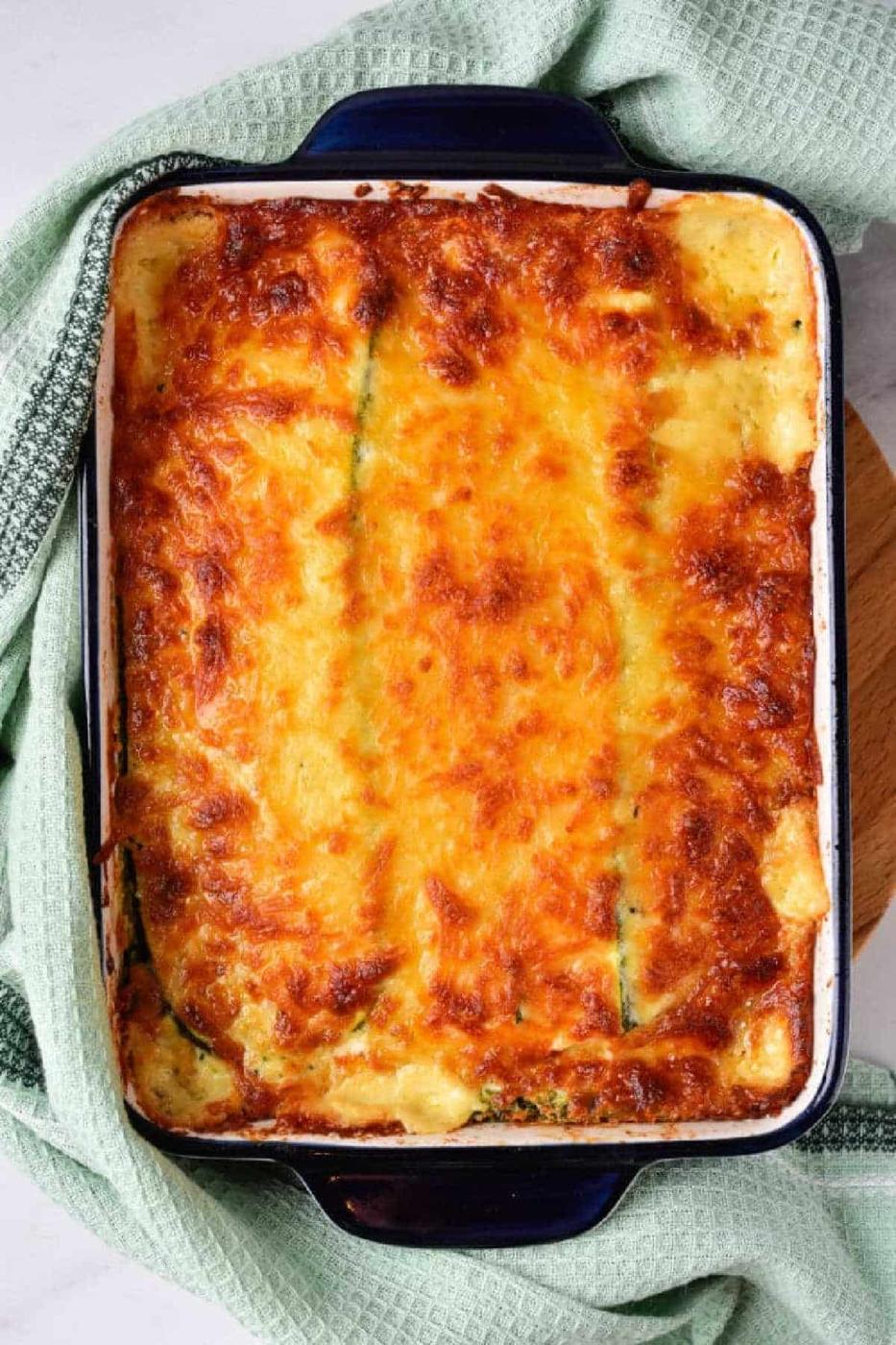 Zucchini Lasagna with White Sauce